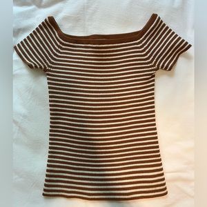 Madewell knit stripe top. Size S